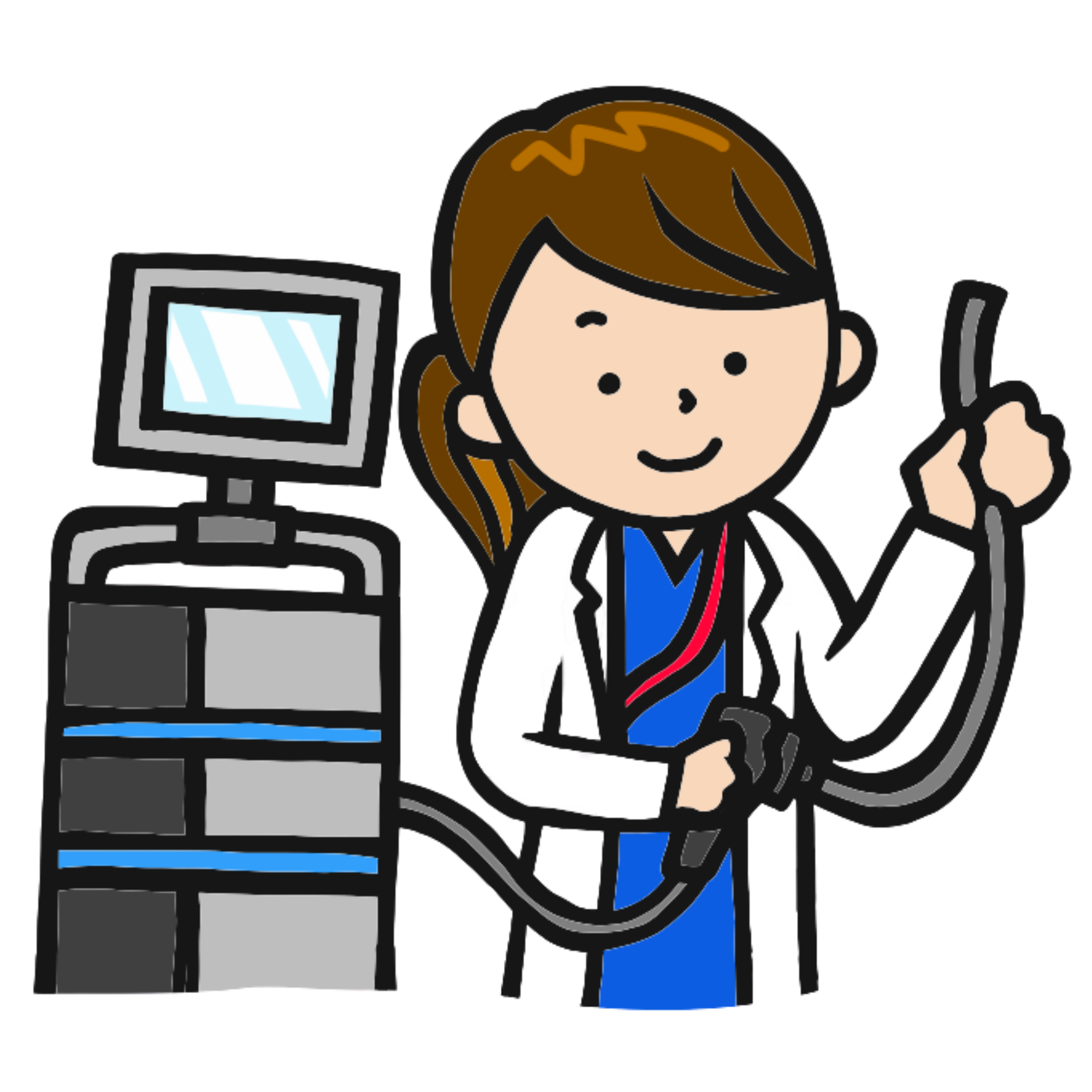 女医による内視鏡検査